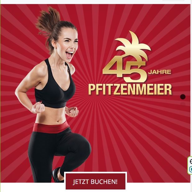 Screenshot Website Pfitzenmeier Fitness